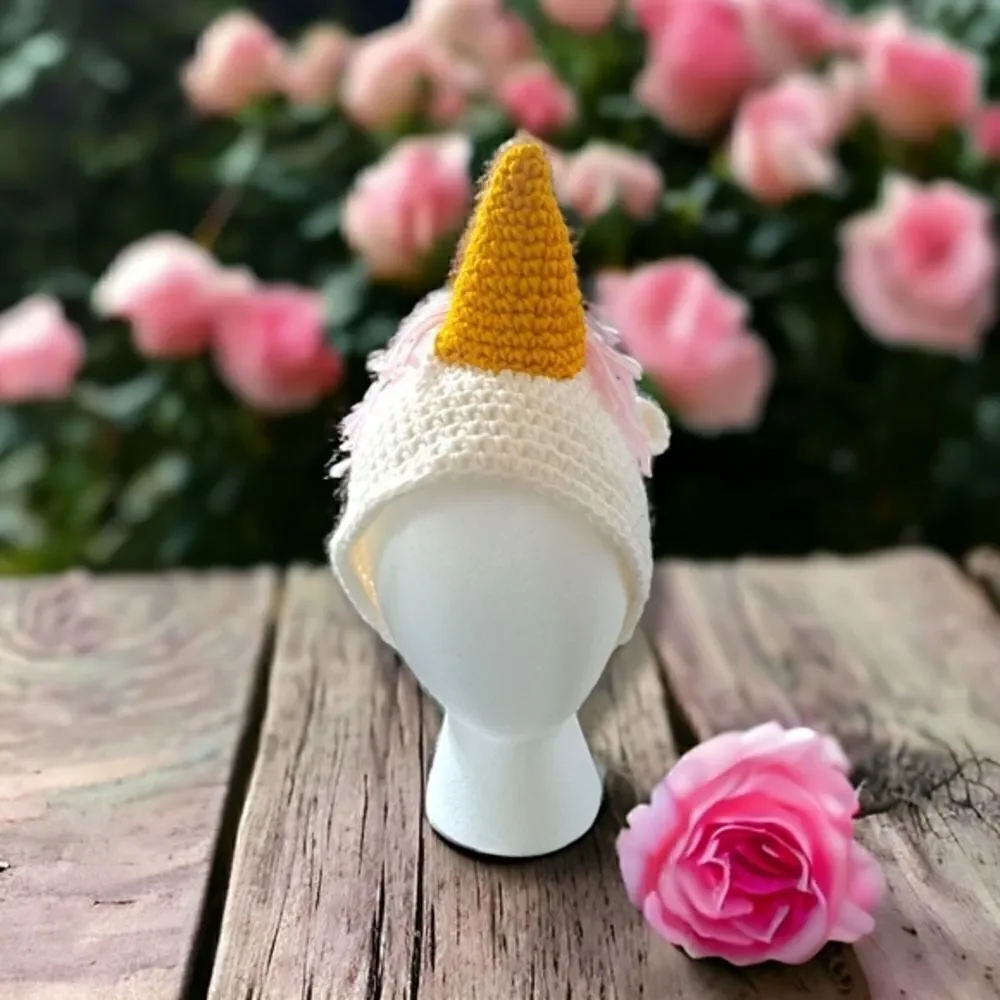 🦄 Unicorn Beanie Hat (Handmade)